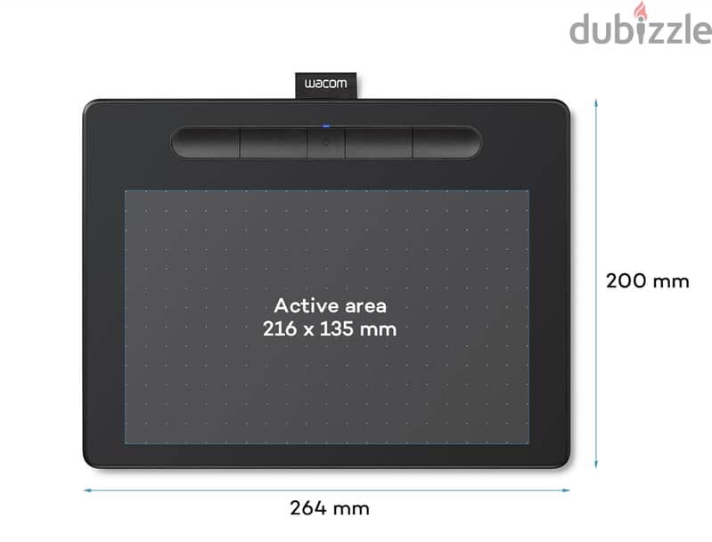 Wacom CTL6100WLK-N Bluetooth Intuos Graphics Tablets (Black, Medium) 2