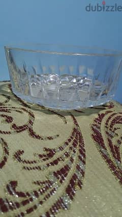Vintage Arcoroc France Crystal Glass Trifle Bowl