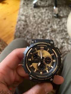 casio chronograph water resistant watch 0