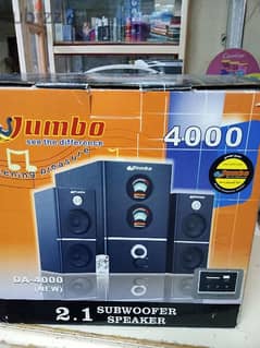 jumbo subwoover and speakers