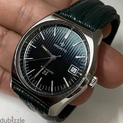 Original Swiss Made Automatic PRONTO 38mm ساعه نادره جدا كالجديده