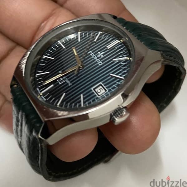 Original Swiss Made Automatic PRONTO 38mm ساعه نادره جدا كالجديده 2