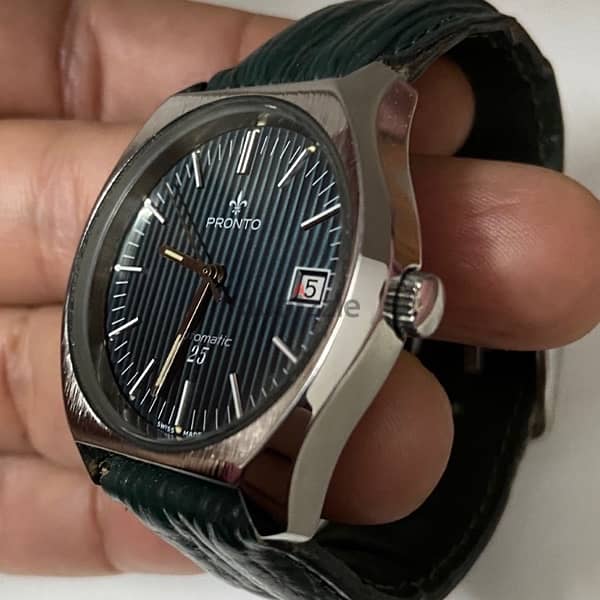 Original Swiss Made Automatic PRONTO 38mm ساعه نادره جدا كالجديده 8