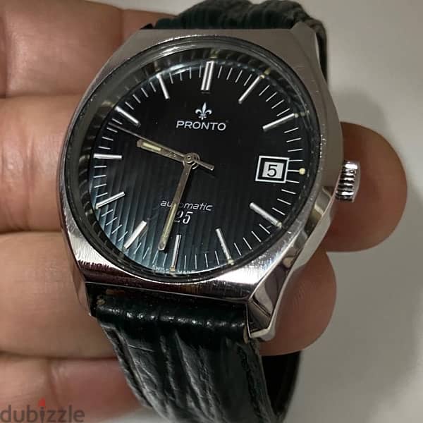 Original Swiss Made Automatic PRONTO 38mm ساعه نادره جدا كالجديده 10