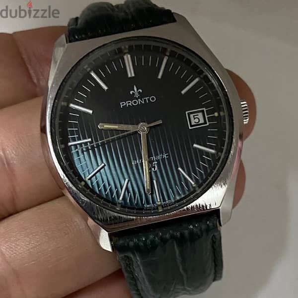 Original Swiss Made Automatic PRONTO 38mm ساعه نادره جدا كالجديده 11