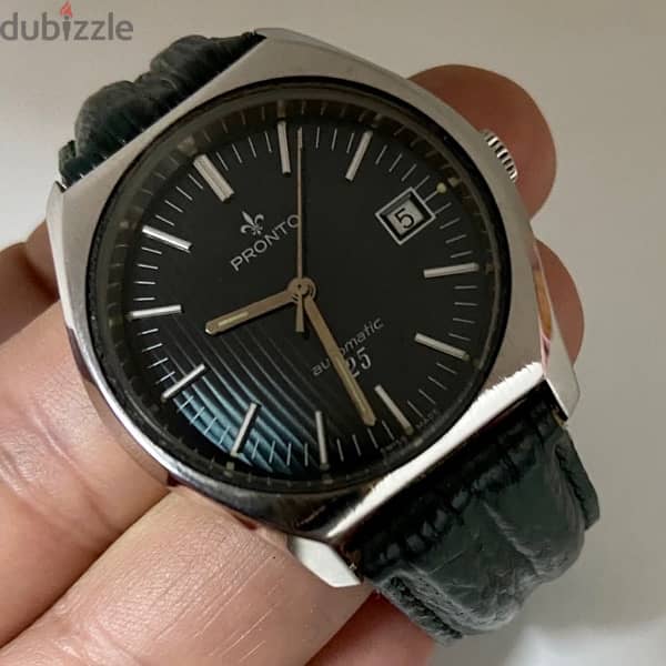 Original Swiss Made Automatic PRONTO 38mm ساعه نادره جدا كالجديده 12