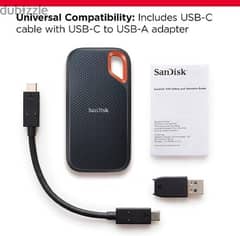 SanDisk 2TB Extreme Portable SSD جديد وارد امريكا هارد ٢ تيرا سان ديسك