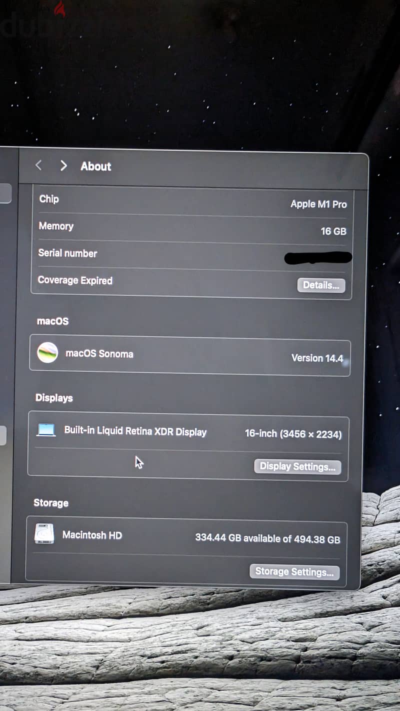 Used Apple MacBook Pro 2021 16 inch m1 pro 2