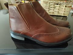 100% genuine leather imported half boot size 43 0