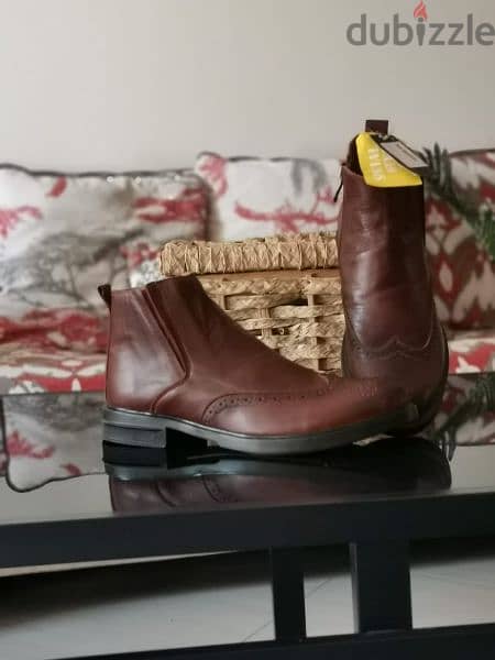 100% genuine leather imported half boot size 43 5