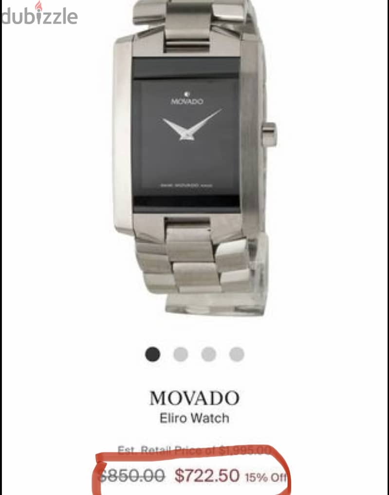 Original Movado Eliro  Swiss Made unisex Watch quartz كالجديده 12