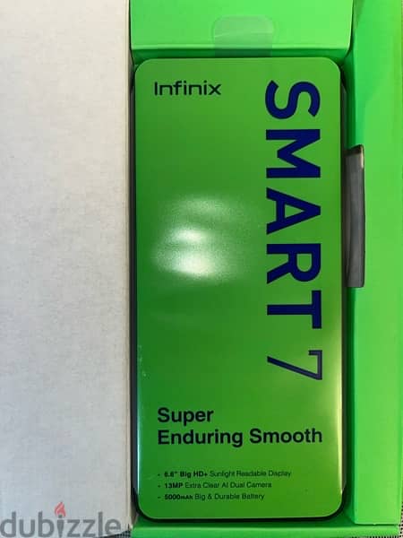infinix smart 7 Dual SIM Polar Black 4GB RAM 2