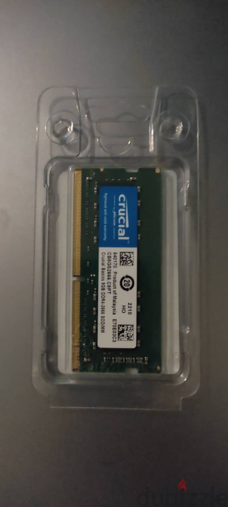 Cruical 8GB DDR4 2666Hrz RAM 1
