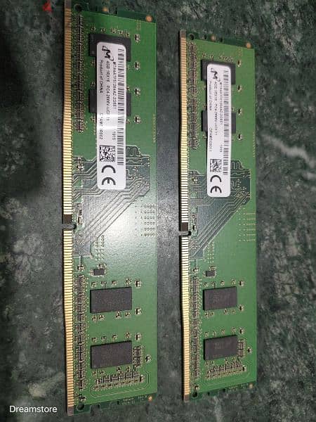 رامات DDR4 الواحدة ٤ جيجا Ram 4 Giga يوجد ١٠ قطع 1