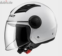 LS2 Airflow jet scooter helmet, large , white 0