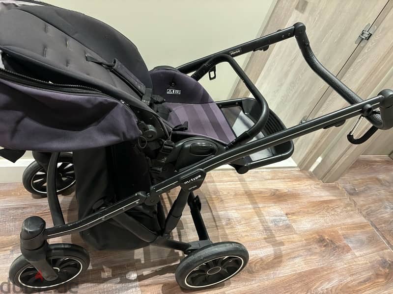 used anex m type stroller and car seat 10