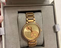 Micheal Kors rose gold floral watch 0