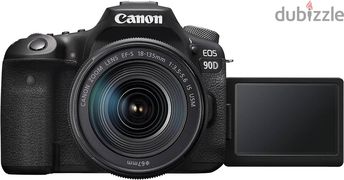 Canon 3616C016 90D Digital SLR Camera with 18-135 IS USM Lens - Black 7