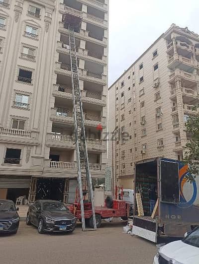 شركة الحمد لنقل ورفع العفش، ونش رفع الاثاث، داخل فيصل