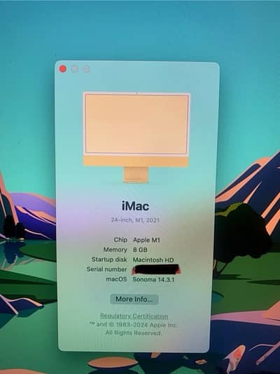 imac 24 inch M1