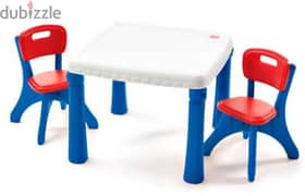 step two table and 2 chairs 0