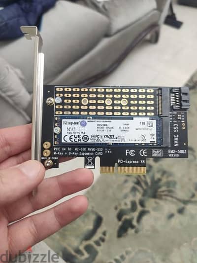 hard kingstone Nvme 1TB M. 2 TAIWAN&PCi Card