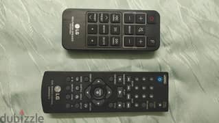 LG remote for multimedia speaker and DVD