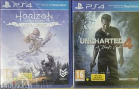 Horizon Zero Dawn+Uncharted 4 (Arabic) New sealed 0