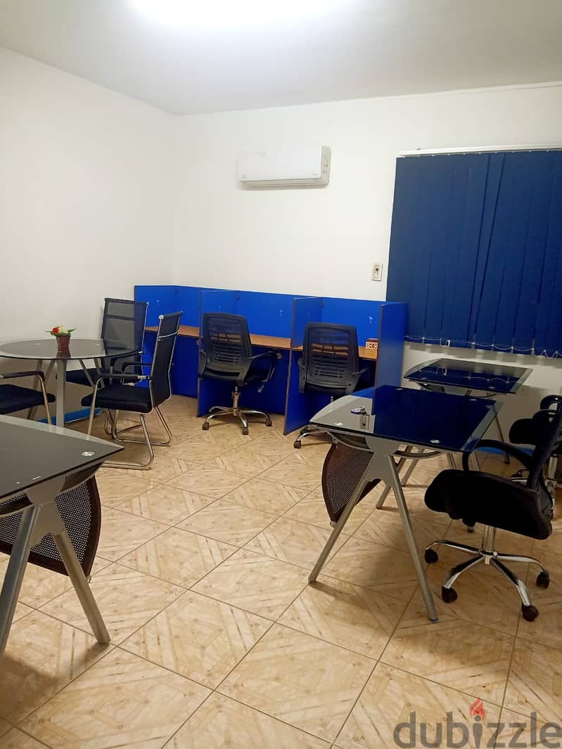 مكتب مفروش  work space للايجار شامل كل شىء بمدينة نصر مكرم عبيد 2