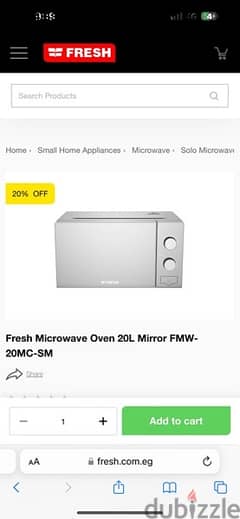 fresh microwave 20 l