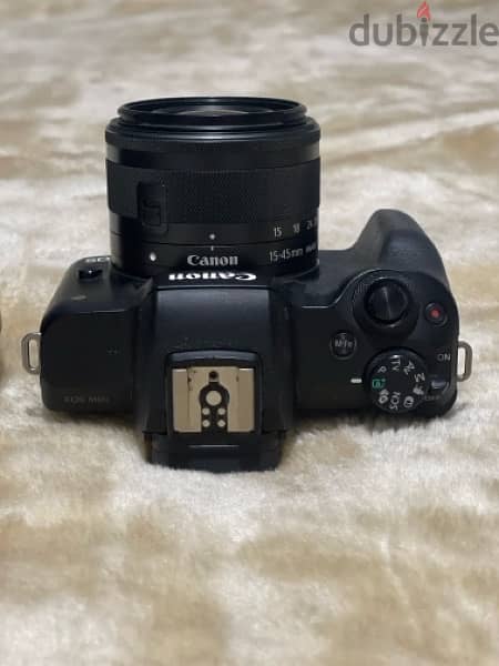 camera canon m50 With lens 50mm 1.8f STM & flash Godox TT680c 4