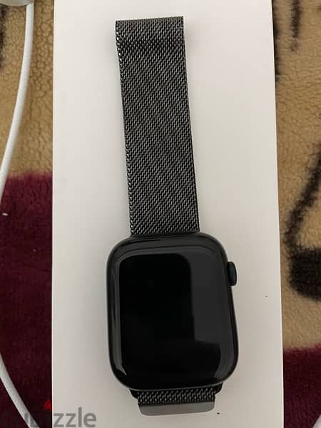 Apple Watch series 9 stainless band like new 1