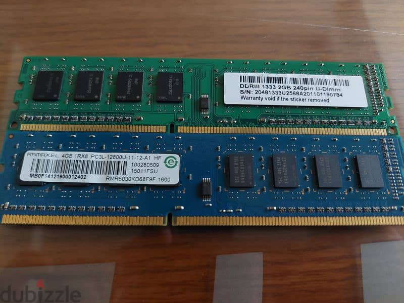 رام ٢ جيجا و رام ٤ جيجا DDR3 استعمال خفيف 0