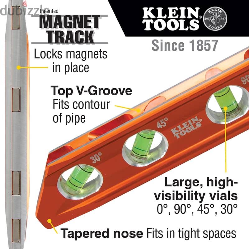 Klein Tools 935AB4V Level, 6-Inch Magnetic Torpedo 0