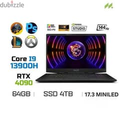 MSI Stealth 17 Studio Laptop, 17.3 4K 144Hz, 64GB RAM 4TB RTX 4090 0