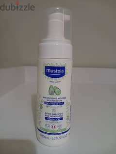 Mustela cradle cap foam shampoo