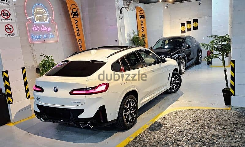 افضل سعر في مصر  BMW X4 m sport 2024 زيرووو ابيض فرش جلد احمرر 6