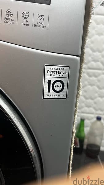 LG FH4A8VDSK4 Front Loading Washing Machine - 9kg, Silver (Korea Made) 2