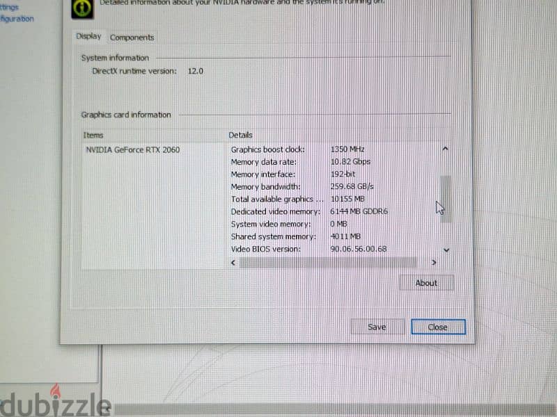لابتوب Acer Nitro 5 Gaming i7 RTX 2060 3