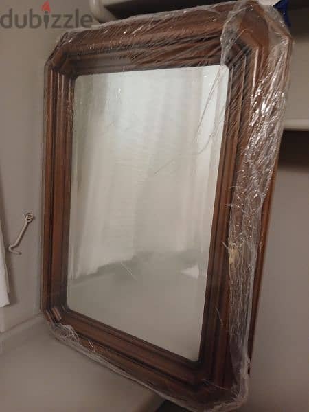 Mirror with wood frame 1