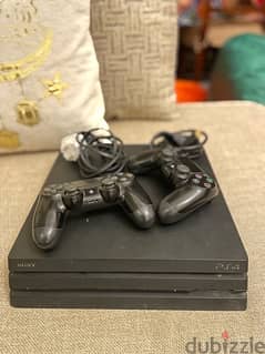 PlayStation 4 pro 1 TB & two original controllers