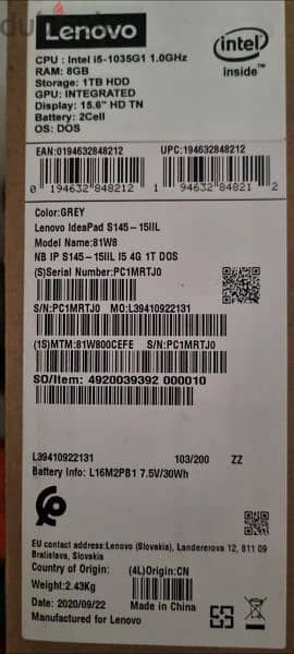 Lenovo Laptop IdeaPad S145-16IIL 3