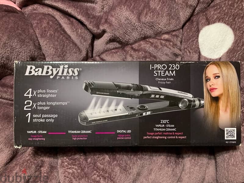 مكواة فرد الشعر بيبي ليس اي برو 230 ستيم babyliss I-pro 230 steam 2