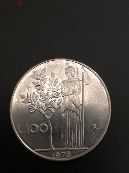 100 Lire Italian 1978- ١٠٠ ليرة ايطالي١٩٧٨ 1