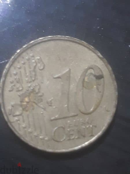 2002 D Germany 10 euro cent with letter D very fine condition 0