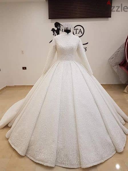 فستان فرح زفاف محجبات 0