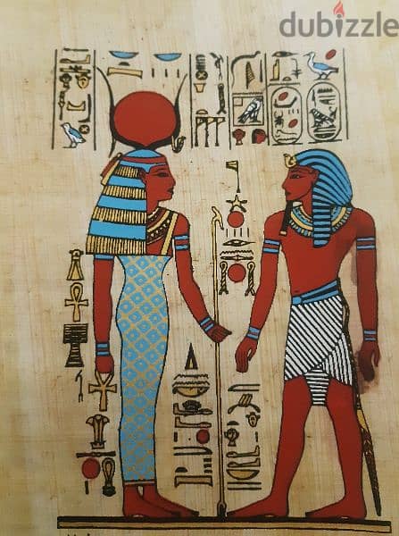 10رسومات علي ورق البردي الفرعوني بجودة عالية مقاس ٢٠×١٨ 8