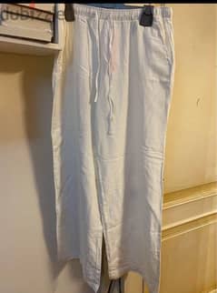 stradivarious linen trousers 0