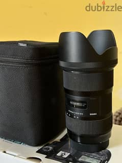 Sigma lens 18-35 1.8 For Canon