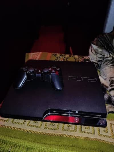 Ps3 slim بلاي ستيشن  ٣ سليم  معاه دراعين استيراد عليه ٤٠ لعبة